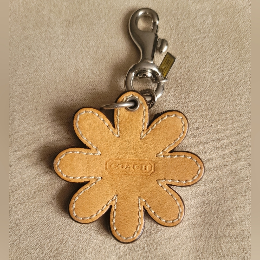 COACH Multicolor Daisy Key Charm with Silver Hardware - Picture 3 of 4